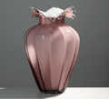 Pink Grape Water Droplet Glass Vase