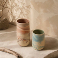 Wabi-Sabi Rustic Nordic Ceramic Tabletop Vase