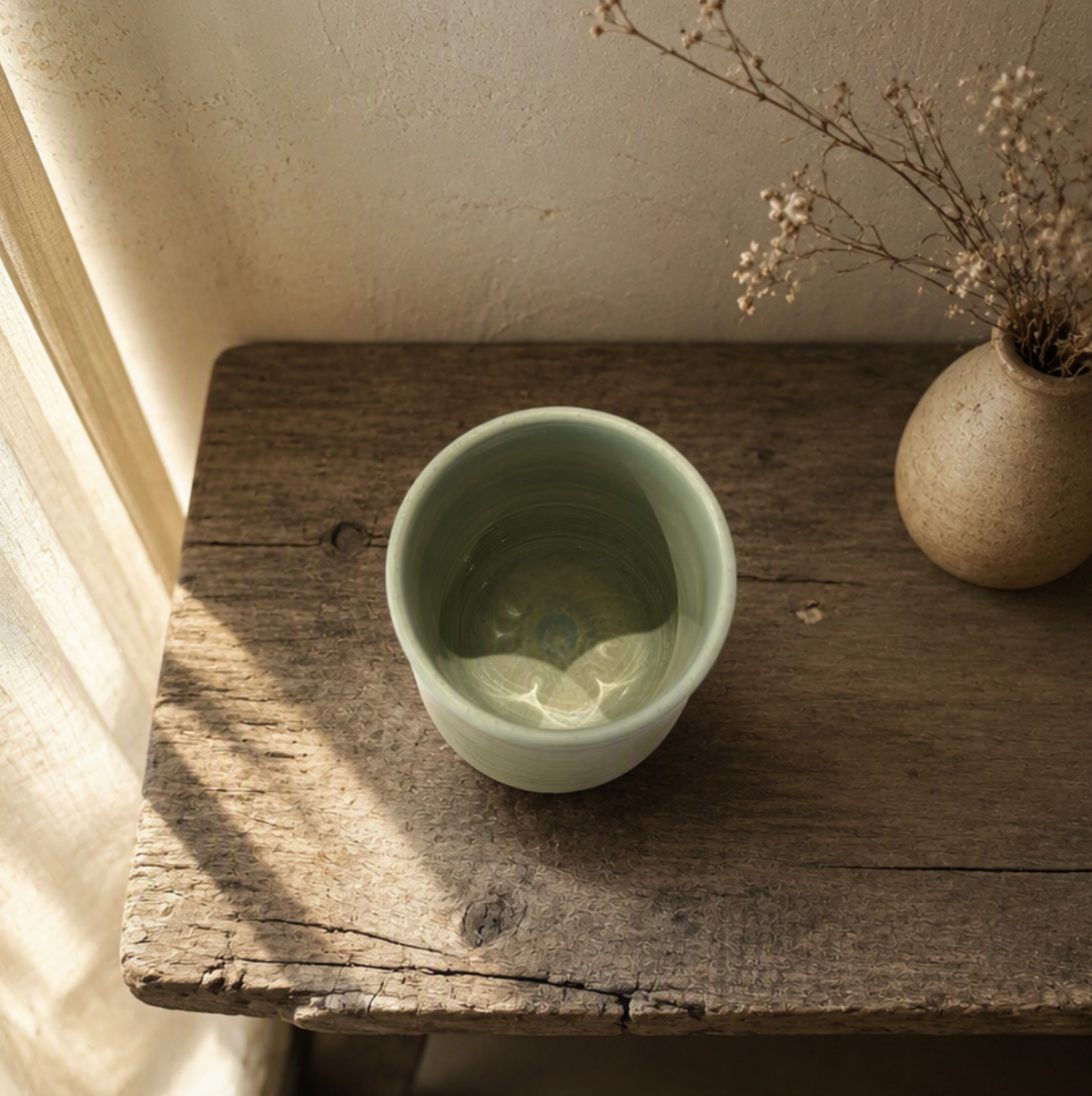 Wabi-Sabi Rustic Nordic Ceramic Tabletop Vase