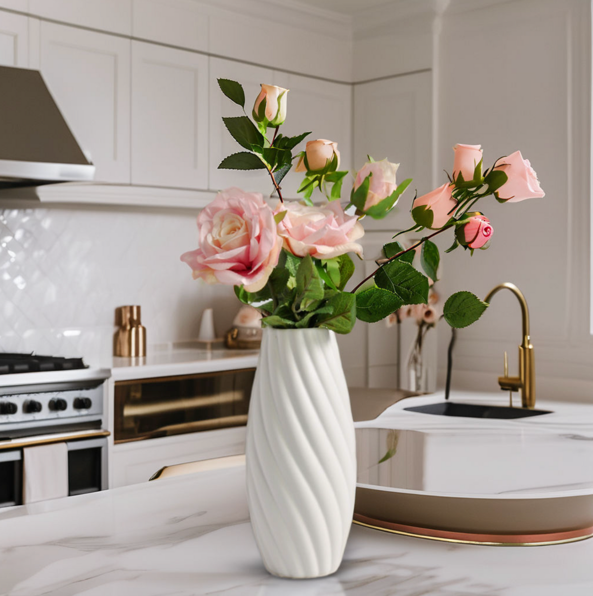 Nordic White Ceramic Vase