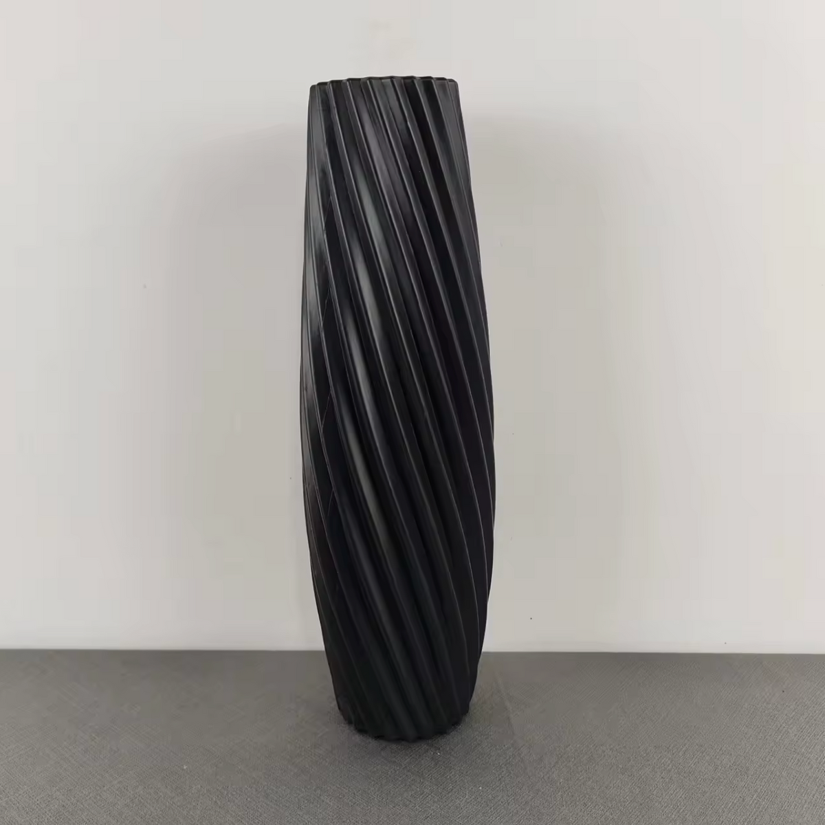 Modern Nordic White Twisted Texture Plastic Vase
