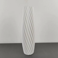 Modern Nordic White Twisted Texture Plastic Vase