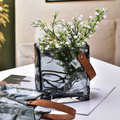 Handbag-Shaped Glass-Effect Vase