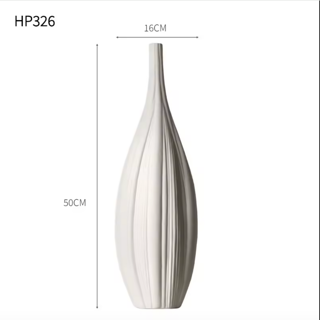 Nordic White Ceramic Vase