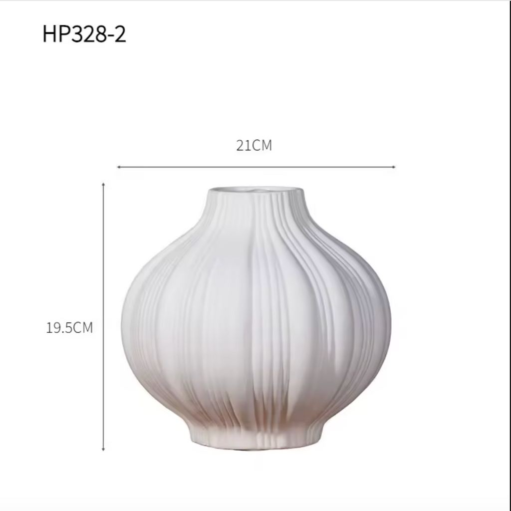 Nordic White Ceramic Vase