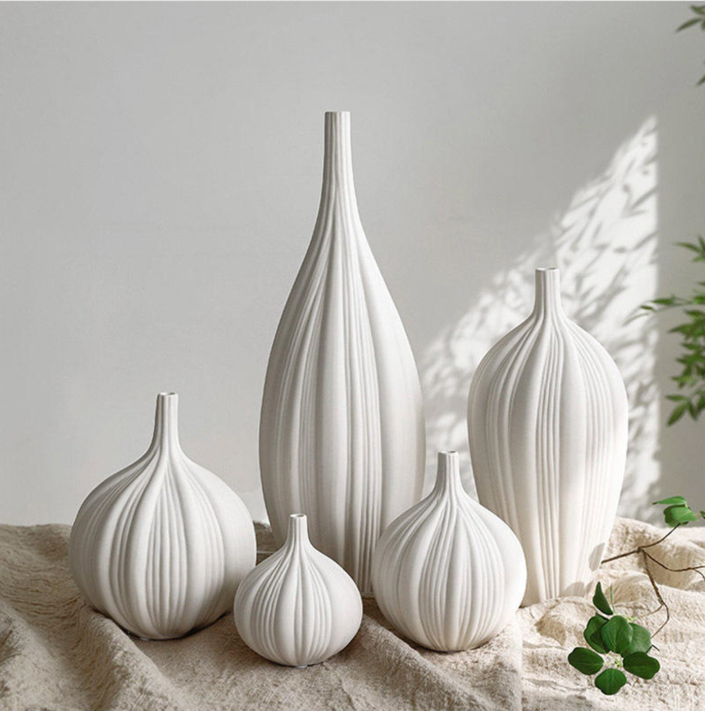 Nordic White Ceramic Vase