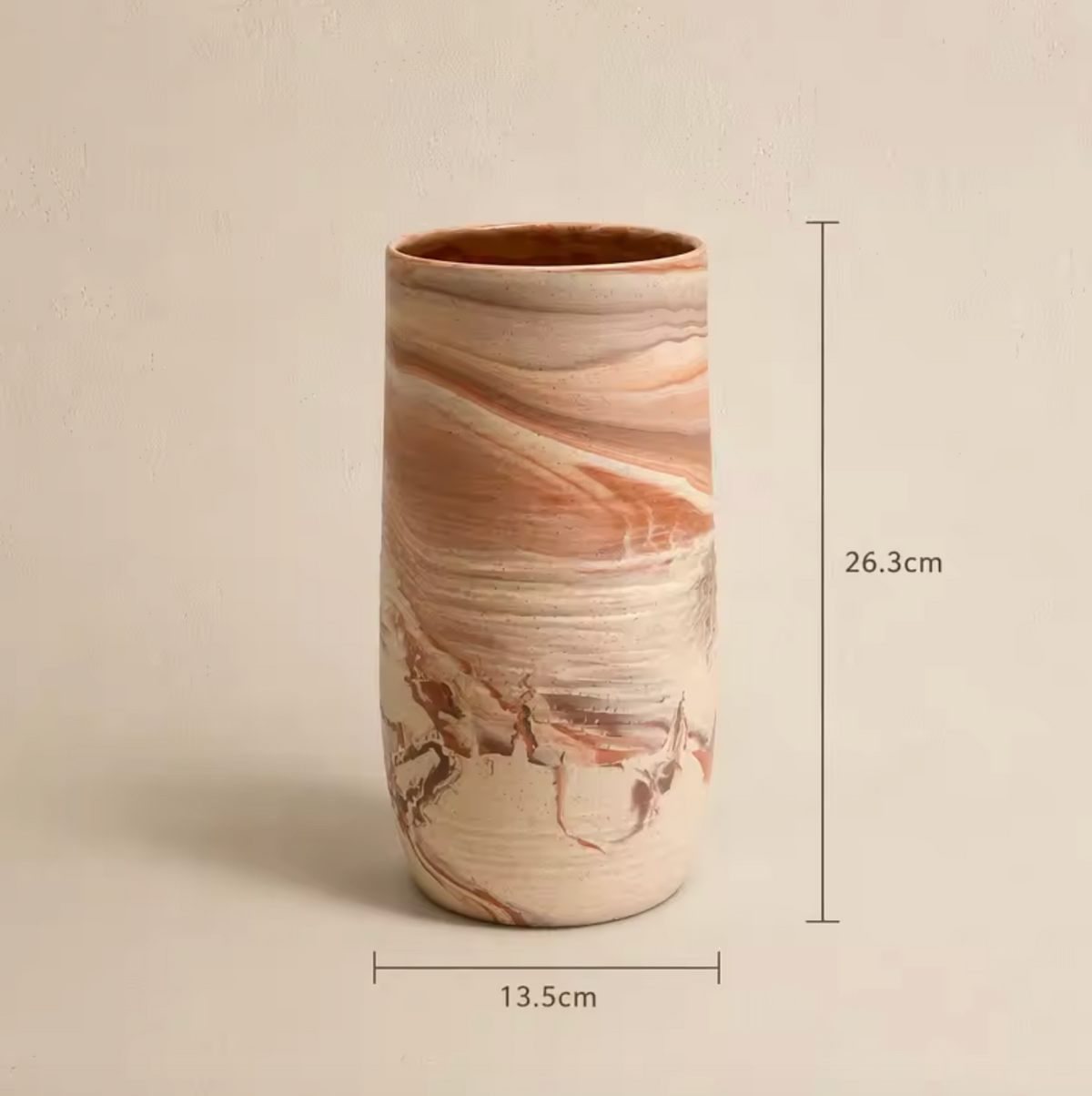 Wabi-Sabi Rustic Nordic Ceramic Tabletop Vase