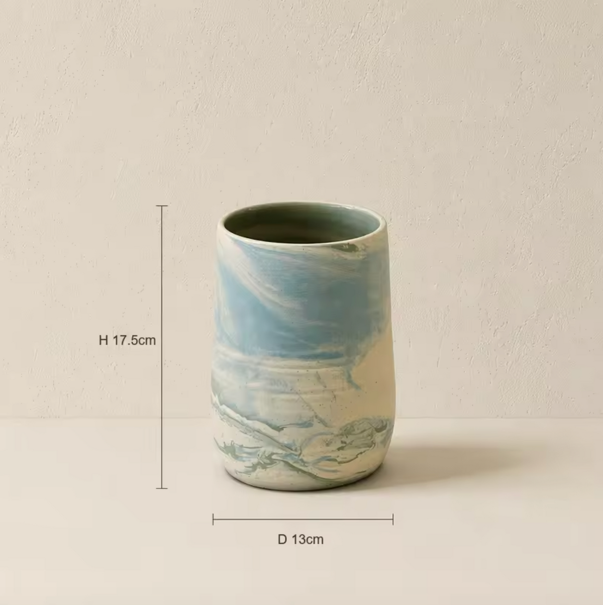 Wabi-Sabi Rustic Nordic Ceramic Tabletop Vase